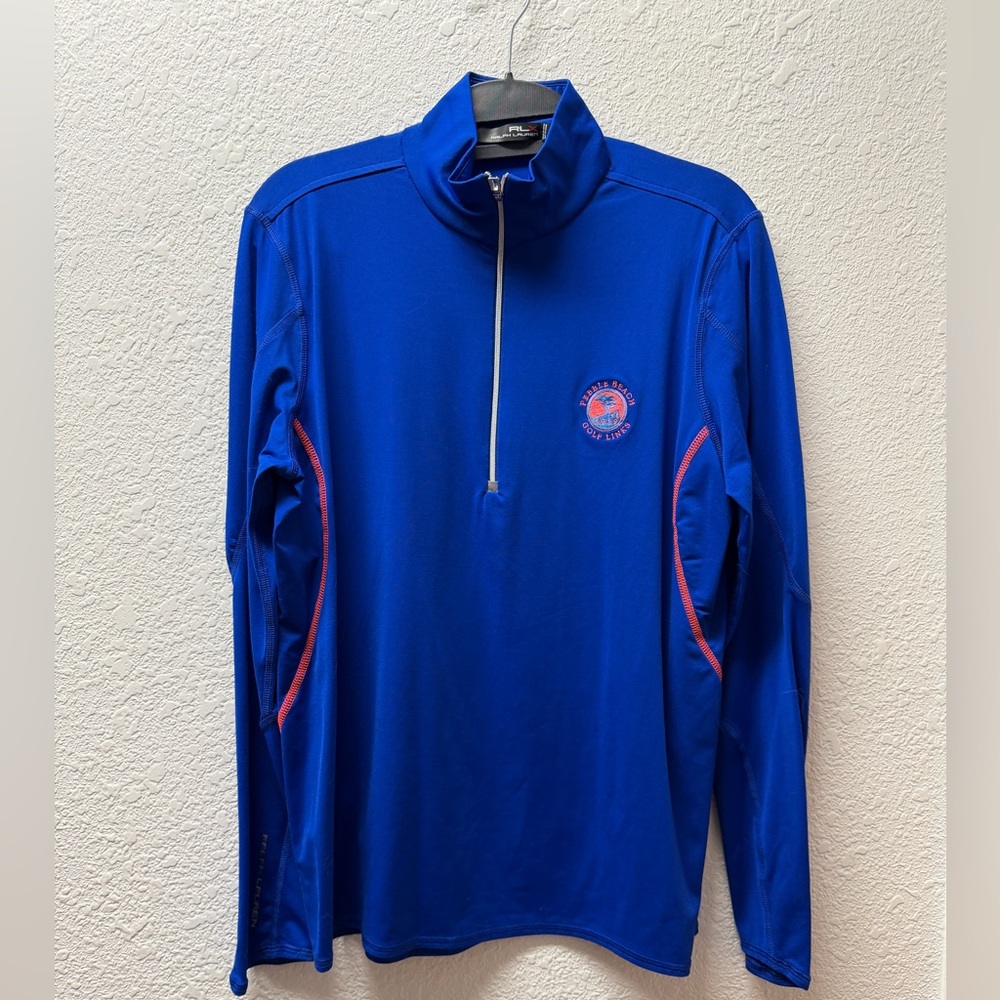 RLX Ralph Lauren Women’s Blue Quarter-Zip Performance Pullover Pebble Beach